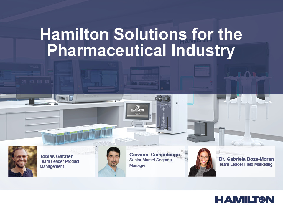 Hamilton Solutions for Pharma